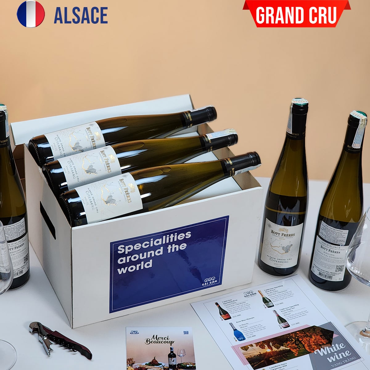 Vang Trắng Pháp RIESLING GRAND CRU OSTERBERG 2020 - BOX 6