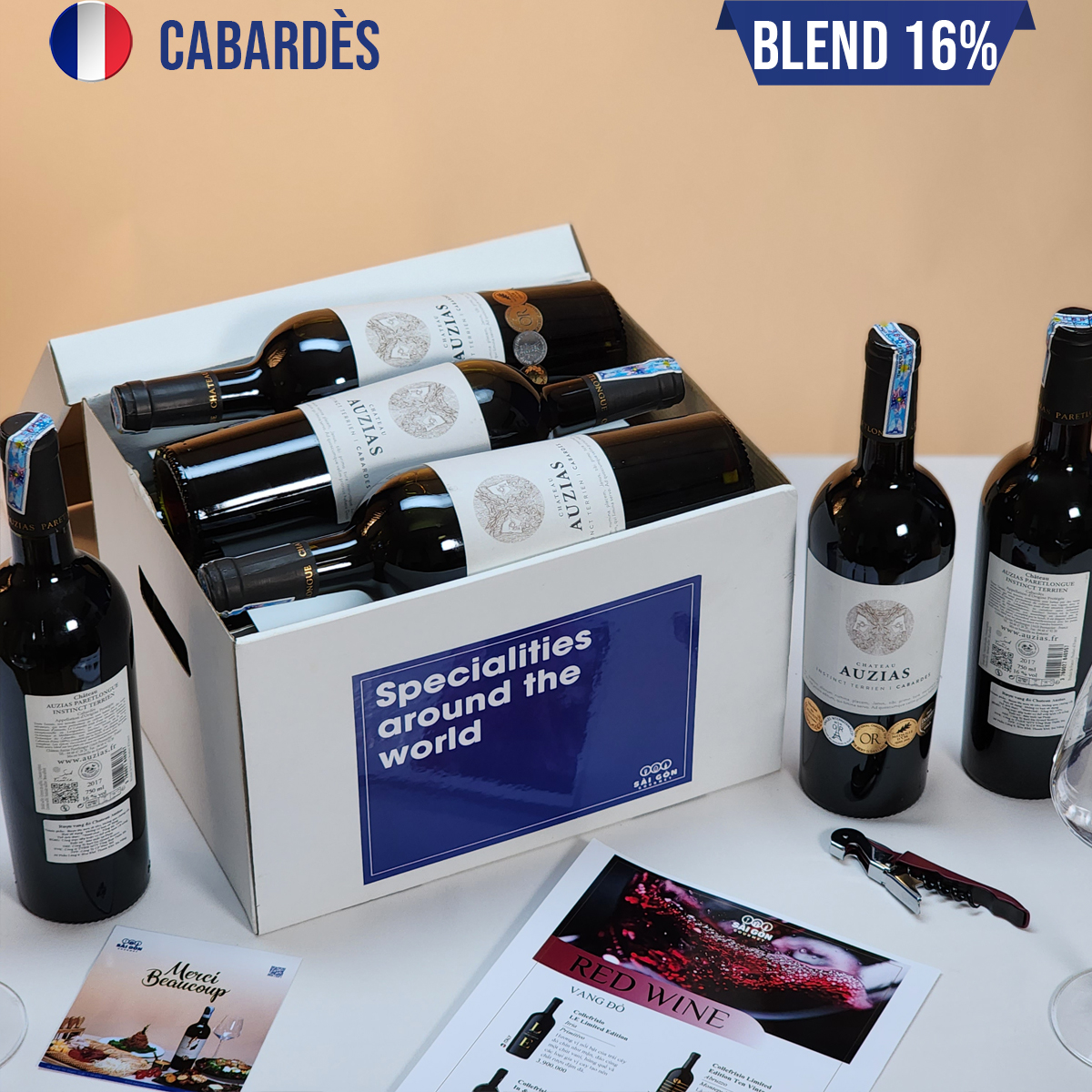 Vang đỏ Pháp INSTINCT TERRIEN - BOX 6