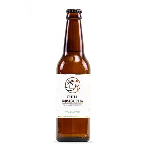 TRÀ LÊN MEN VỊ TÁO - CHILL APPLE CHAMPAGNE - KOMBUCHA (330ml)