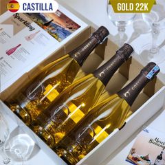 Vang Sparkling Tây Ban Nha  COELI GOLD FLAKER 22 CARAT - BOX 3