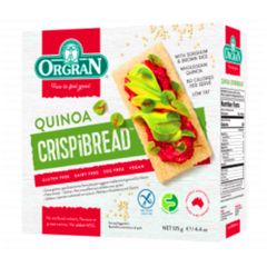 Bánh cracker diêm mạch, đa hạt Orgran - Quinoa Crispibread Hộp 125g