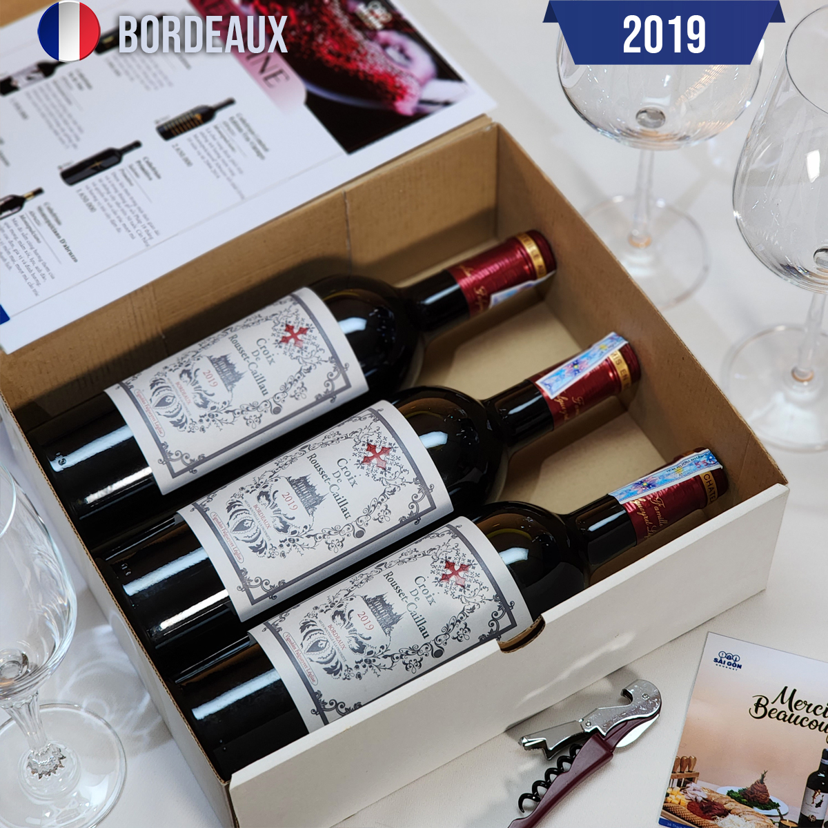 Vang đỏ Pháp CROIX DE ROUSSET - BOX 3