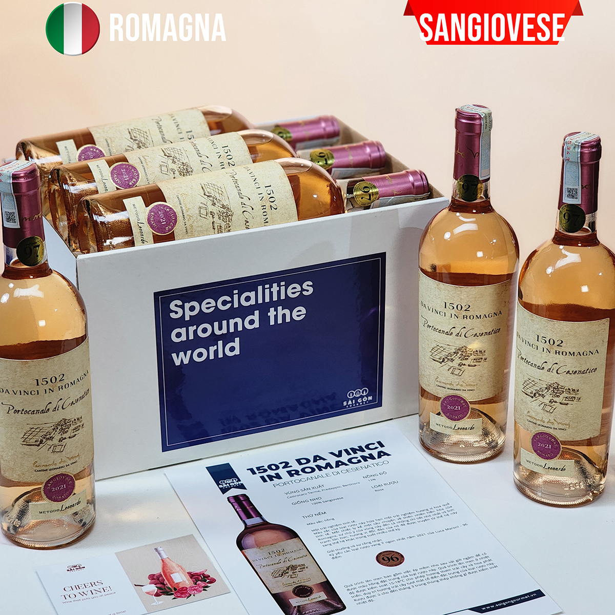 Vang hồng Italy PORTOCANALE DI CESENATICO BOX 6