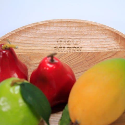 Dĩa gỗ decor hình tròn Sai Gon Gourmet D300
