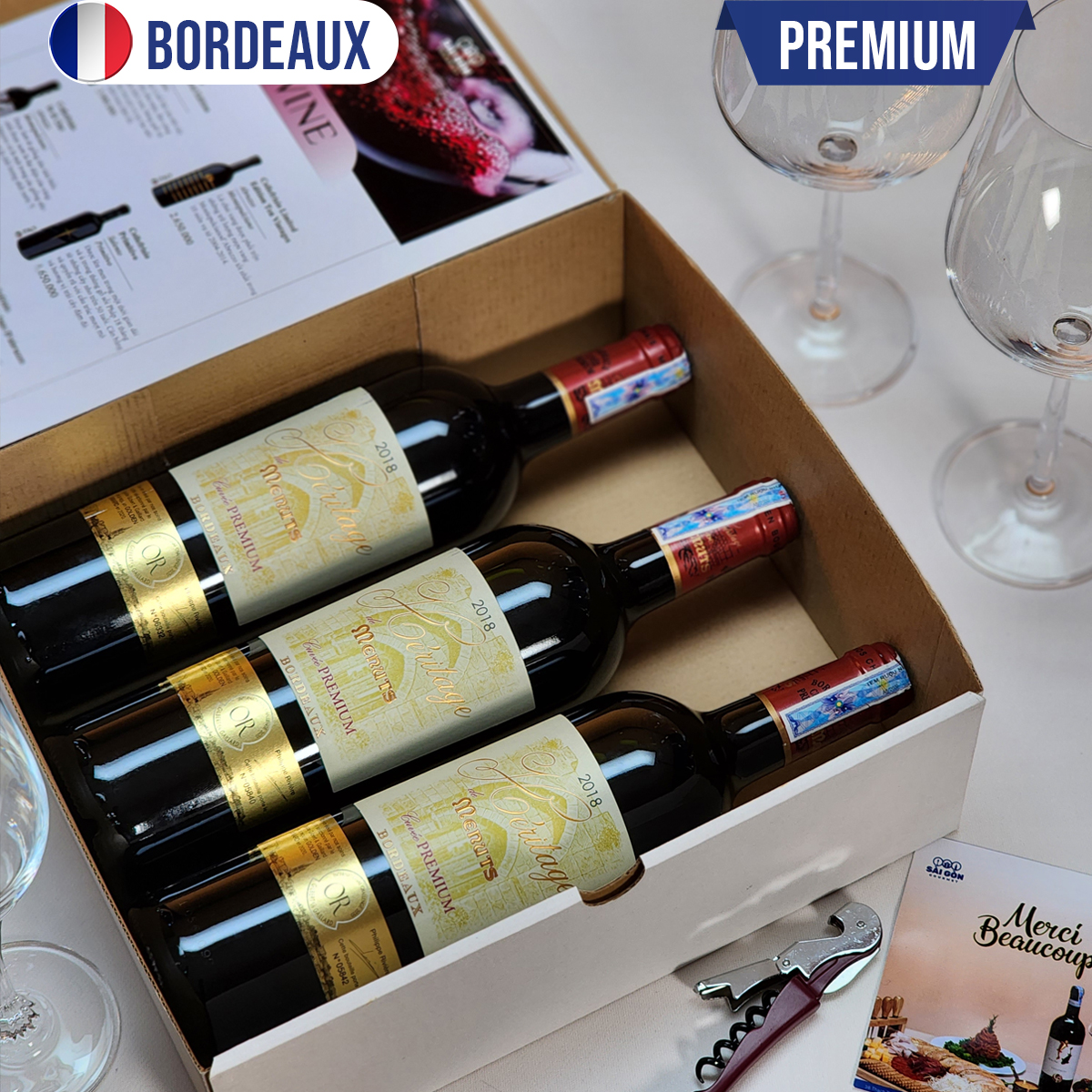 Vang đỏ Pháp HÉRITAGE DE MENUTS CUVÉE - BOX 3