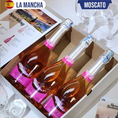 Vang Sparkling Tây Ban Nha KEOS PINK MOSCATO - BOX 3