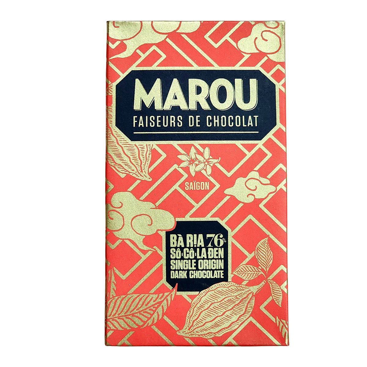 Sô cô la Đen 76% MAROU Chocolate Bà Rịa - 80g
