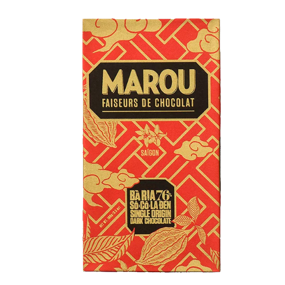 Sô cô la Đen 76% MAROU Chocolate Bà Rịa - 80g