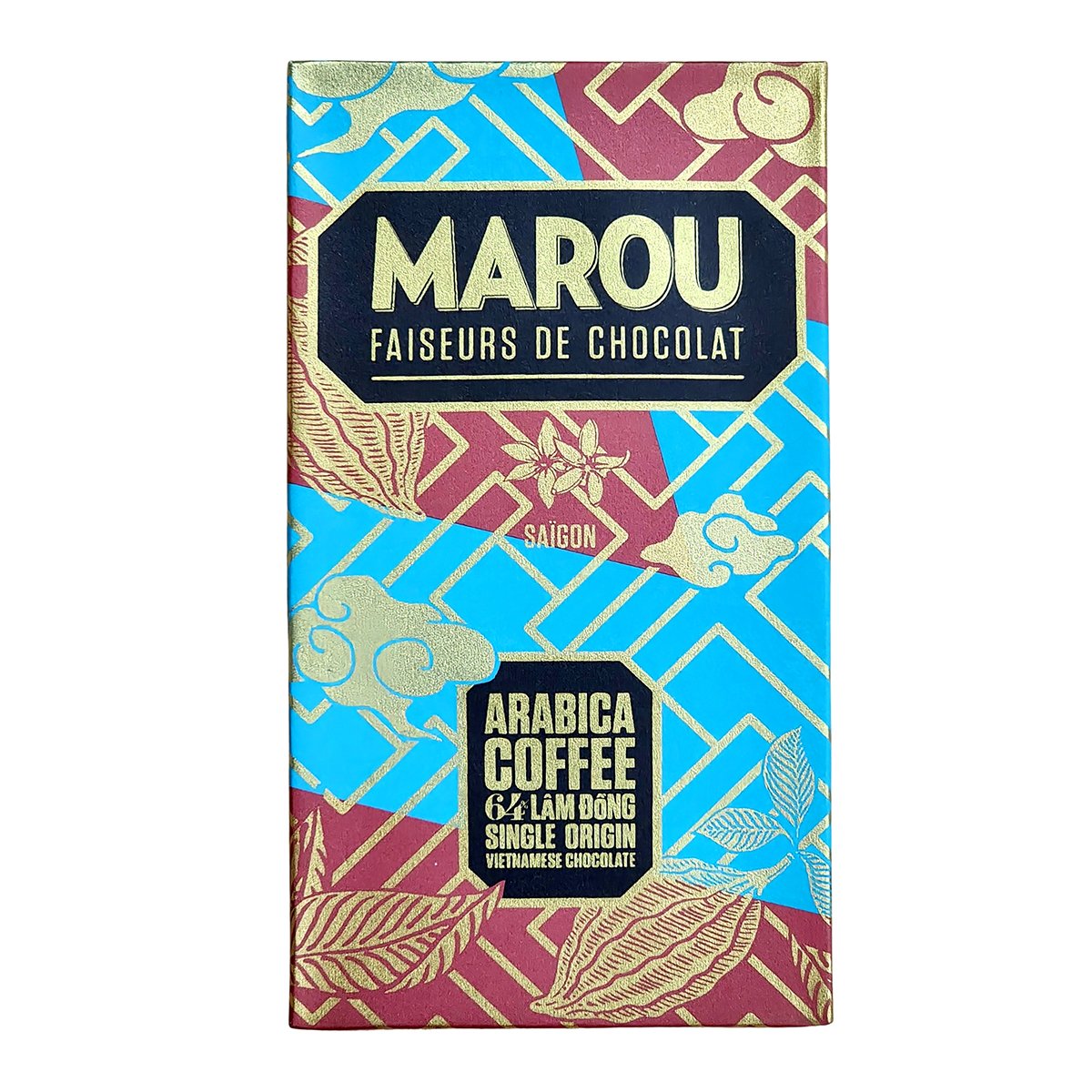 Sô cô la Vị Cà Phê Arabica 64% MAROU Arabica Coffee Lam Dong - 80g