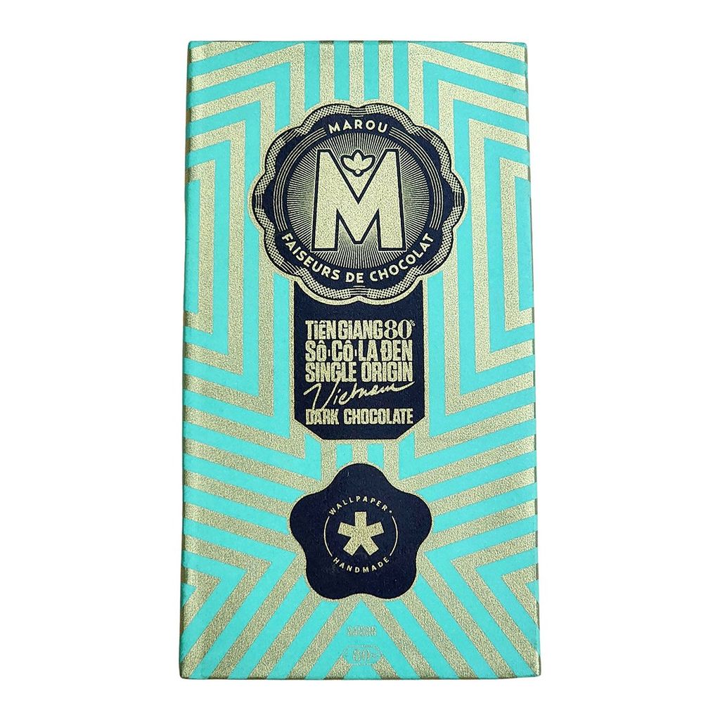 Sô cô la Đen 80% MAROU Wallpaper Tien Giang - 80g – SaigonGourmet