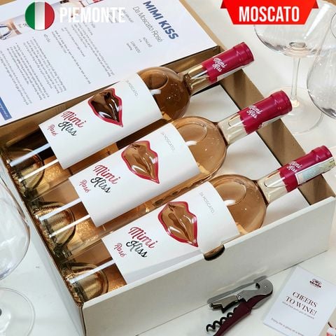 Vang hồng Italy MIMI KISS DA MOSCATO ROSE - BOX 3