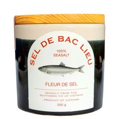 MUỐI BẠC LIÊU - FLEUR DE SEL 500G​​​​​​​