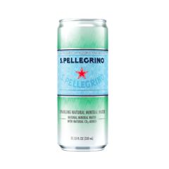 Nước khoáng có ga tự nhiên San Pellegrino 330ml (lon) - Sparkling Natural Mineral Water San Pellegrino