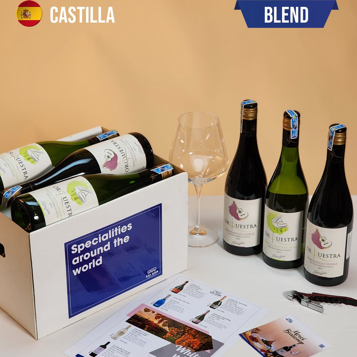 Hộp 6 vang Tây Ban Nha ORQUESTRA