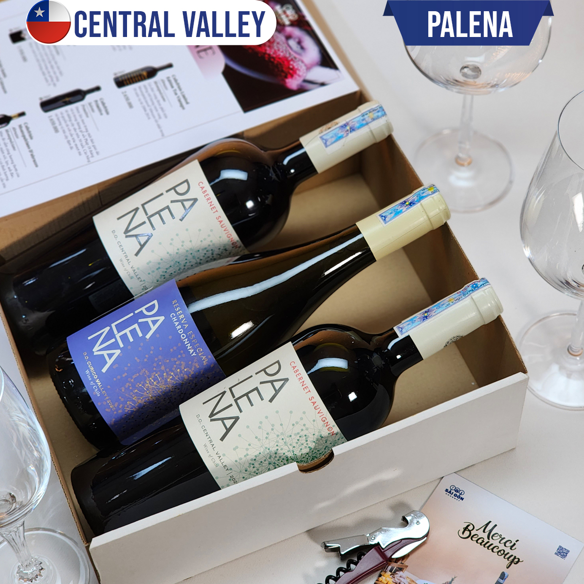 Bộ 3 Vang Chile PALENA