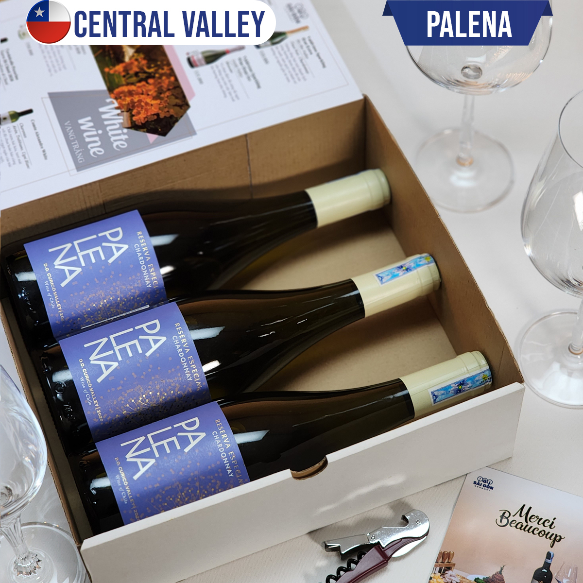 Vang Trắng Chile PALENA RESERVA ESPECIAL CHARDONNAY - BOX 3