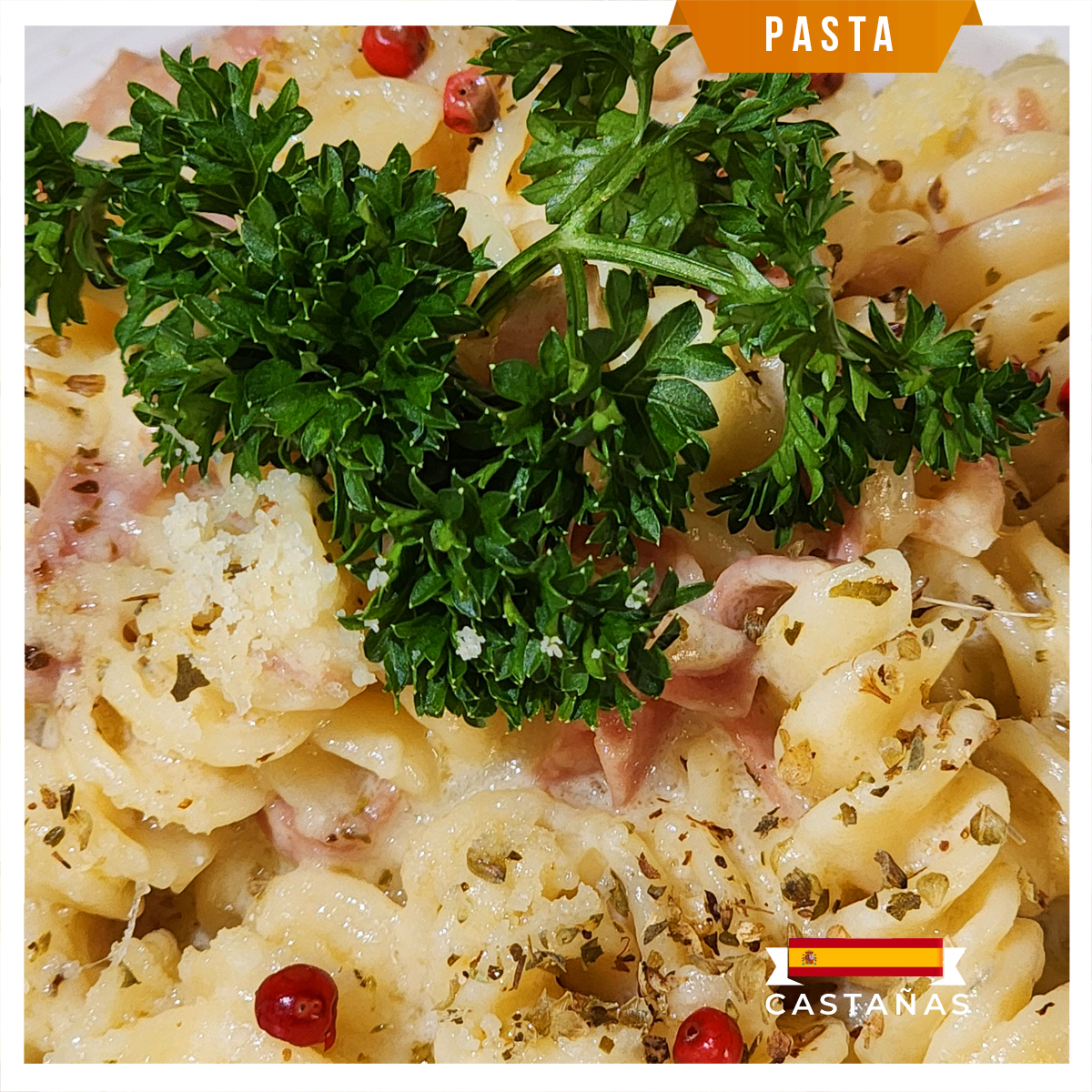 PASTA JAMBON CASTANAS