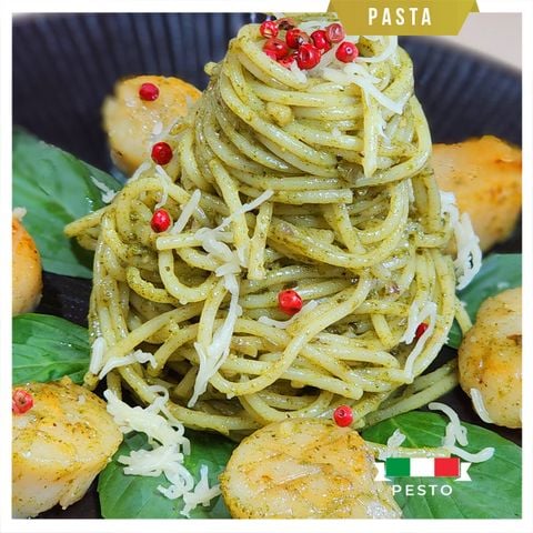 PASTA SÒ ĐIỆP XỐT PESTO