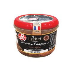 Pate thịt gan heo vị nấm - Le Chef - Terrine de Campagne aux Cèpes 180g