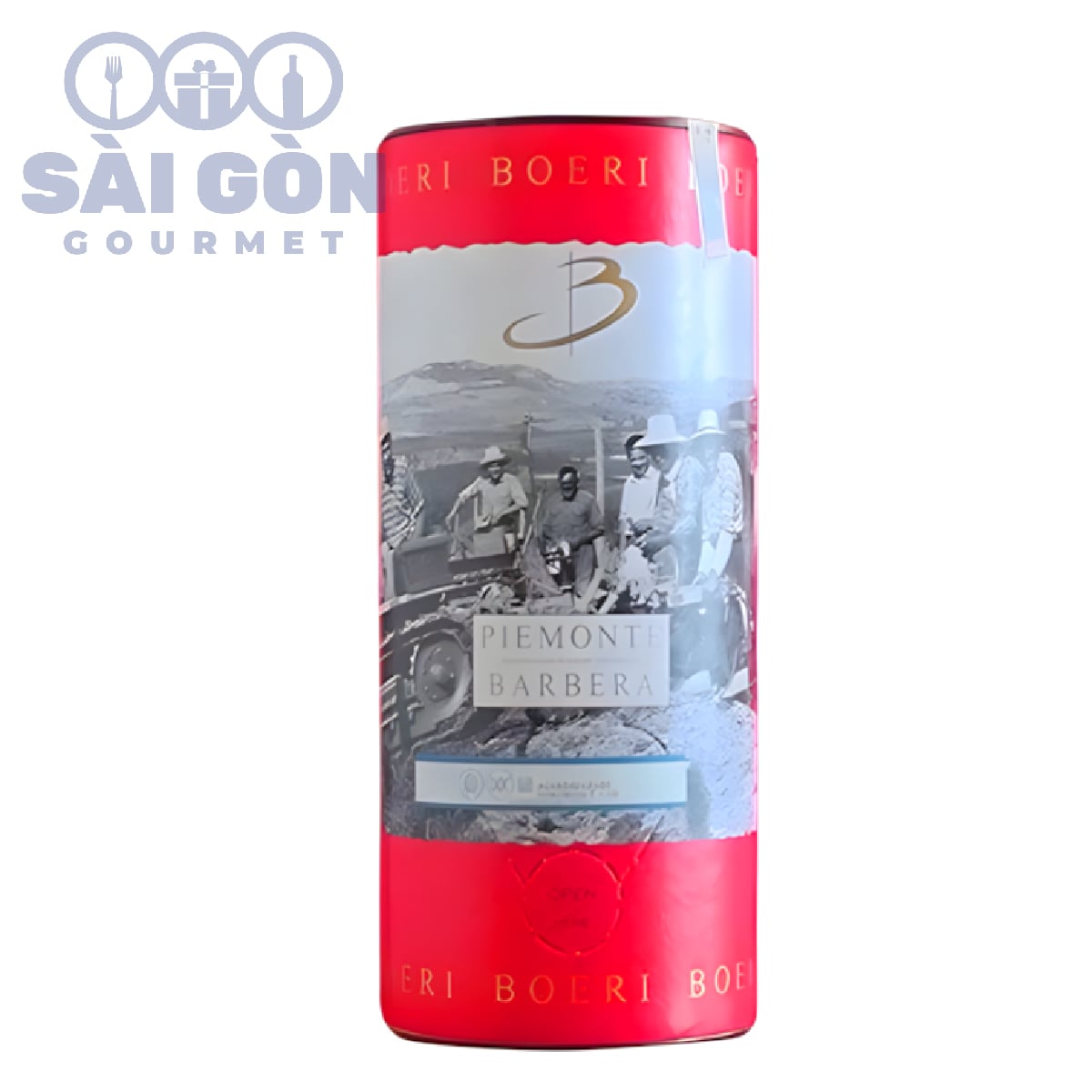 Vang đỏ Italy BOERI PIEMONTE BARBERA DOC (BỊCH 3L) 13.5%