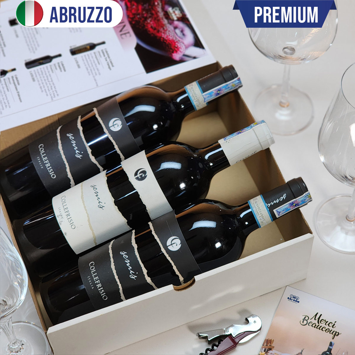 Hộp 3 vang Italy COLLEFRISIO