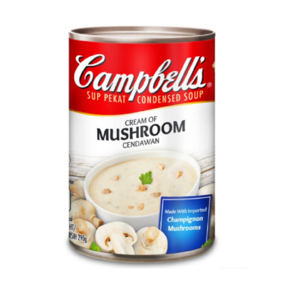 SOUP CAMPBELL'S CREAM OF MUSHROOM 298g - SÚP KEM NẤM