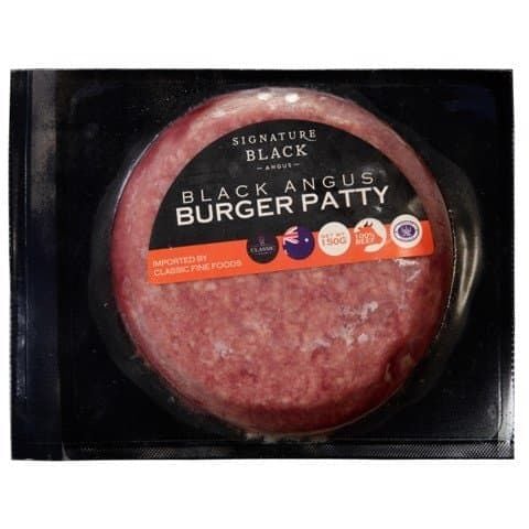 Thịt bò xay đông lạnh Burger Black Angus 150g (Stanbroke)