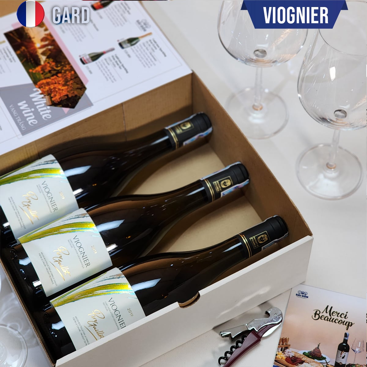 Vang Trắng Pháp DOMAINE DU PÈRE GUILLOT VIOGNIER BOX 3