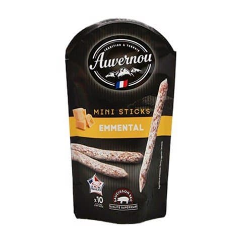 Xúc xích khô Mini Sticks Emmental Auvernou 100g