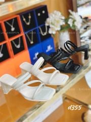 Guốc gót vuông dây D355