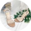 Sandal gót nhọn dây đính đá S637