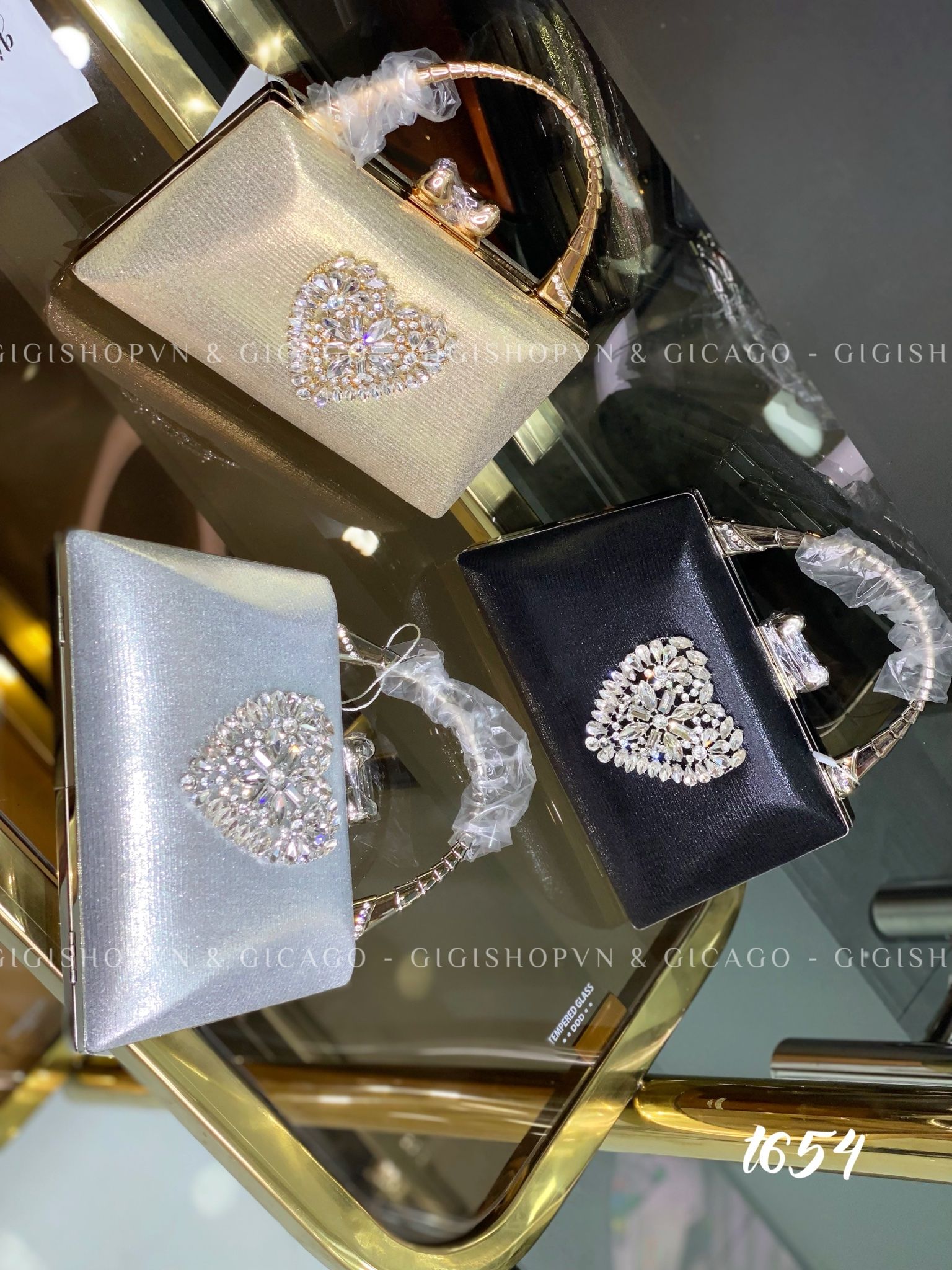 Túi Tiệc QC Tim T654