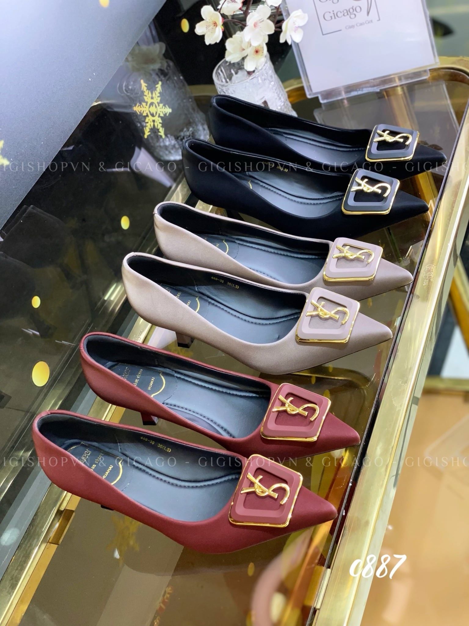 Cao gót nhọn YS C887