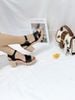 Sandal gót vuông gỗ S780