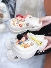 Dép sục nhựa charm D356