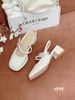 Cao gót vuông mũi tròn hở gót Loli C946