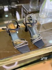 Sandal gót nhọn dây đá xoắn S848