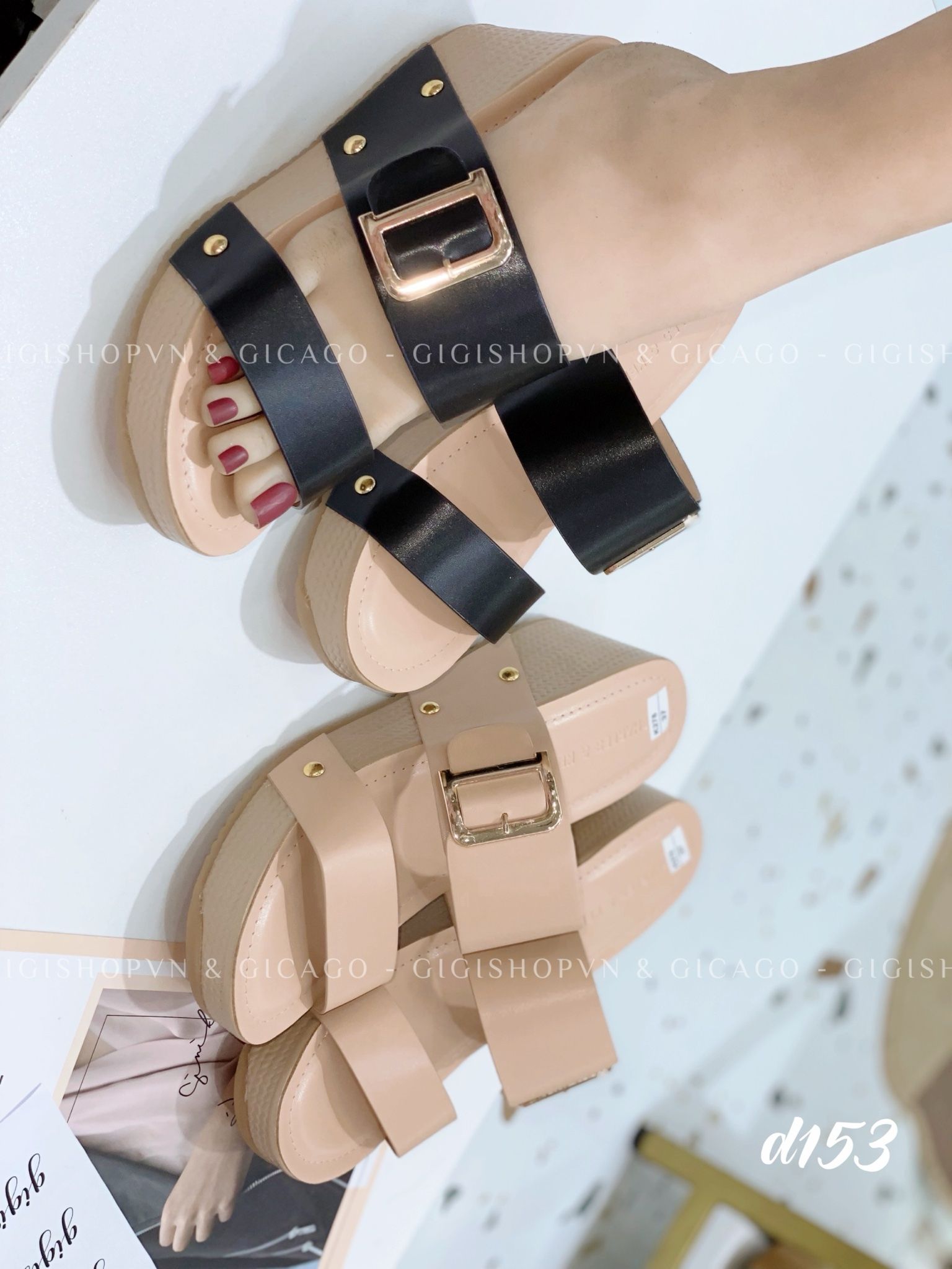 Dép guốc xuồng 2 quai D284