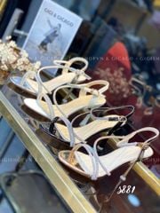 Sandal gót nhọn tiệc bling S881