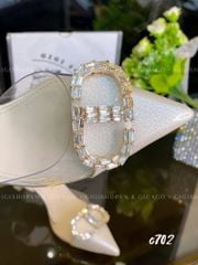 Cao gót nhọn hở gót cào quai CD C702