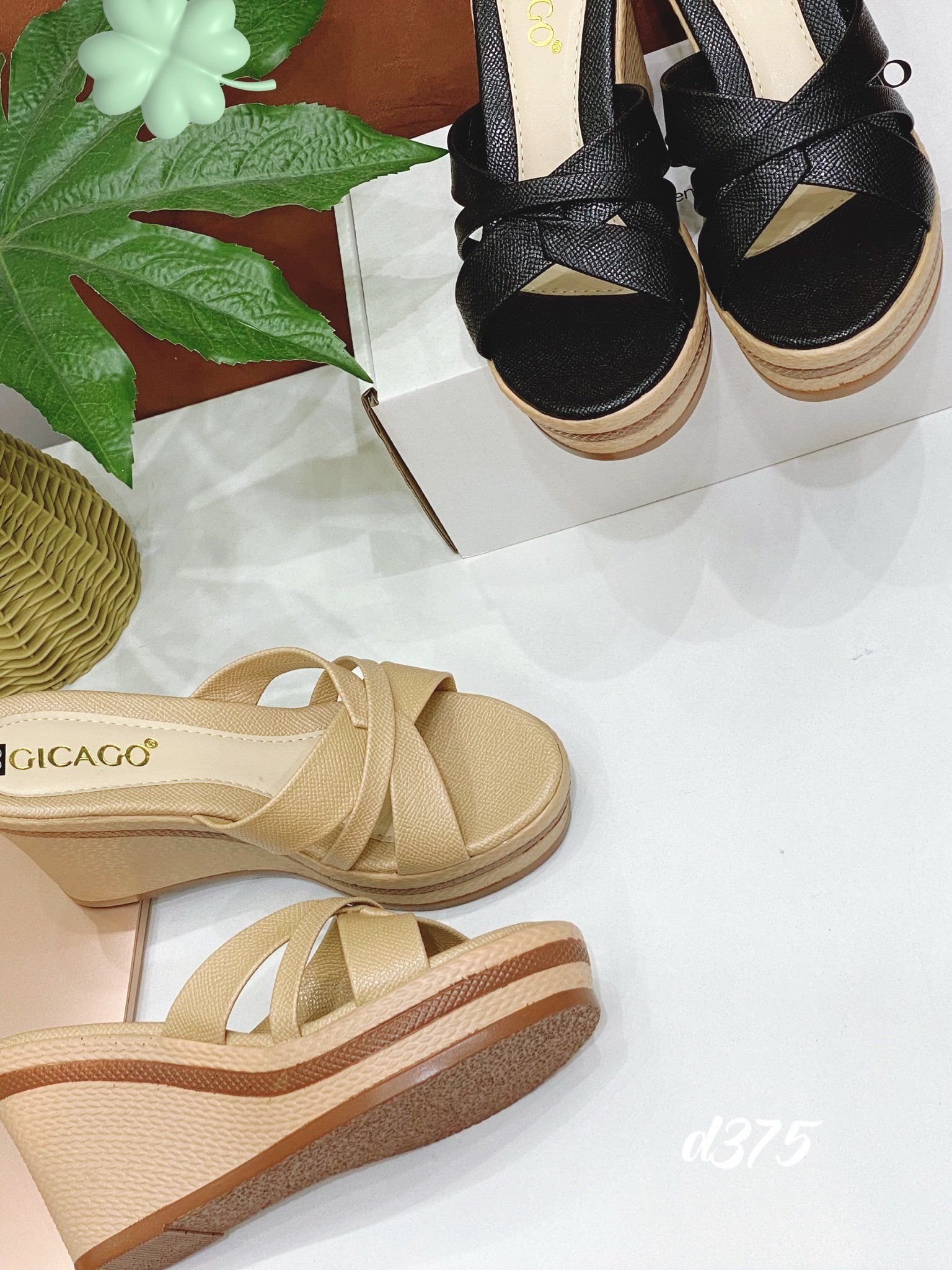 Guốc xuồng gỗ D375