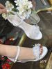 Sandal đế xuồng Hoa WD S874