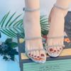 Sandal gót nhọn dây đính đá S637