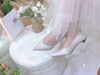 Cao gót nhọn tiệc bling C896