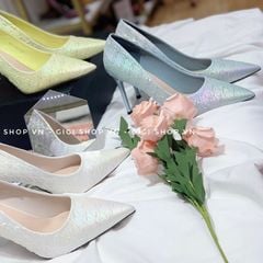 Cao gót da giấy nhún C962