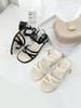 Sandal gót vuông dây chéo S849