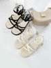Sandal gót vuông dây chéo S849