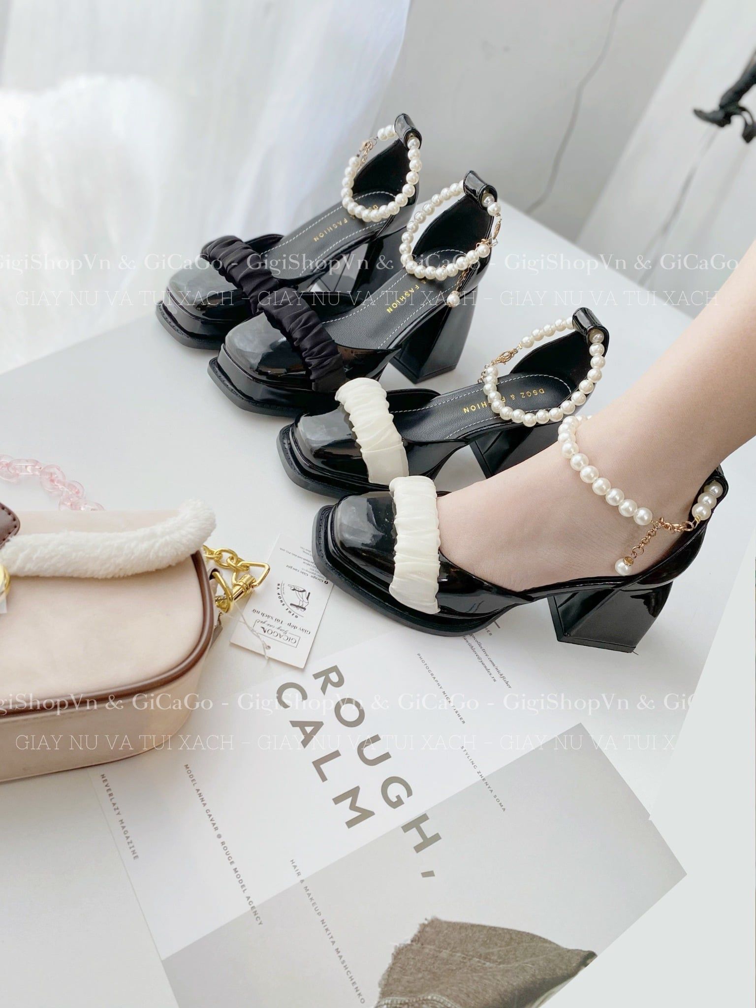 Cao gót vuông Loli C719