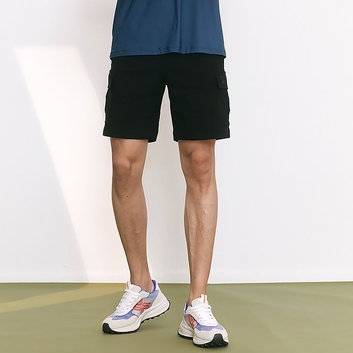  XP2169G_Stretch Cargo Shorts_Black 