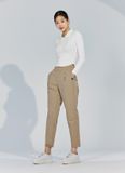  XTFTP06H4 _ Woven stretch brushed tapered pants tiny cream 
